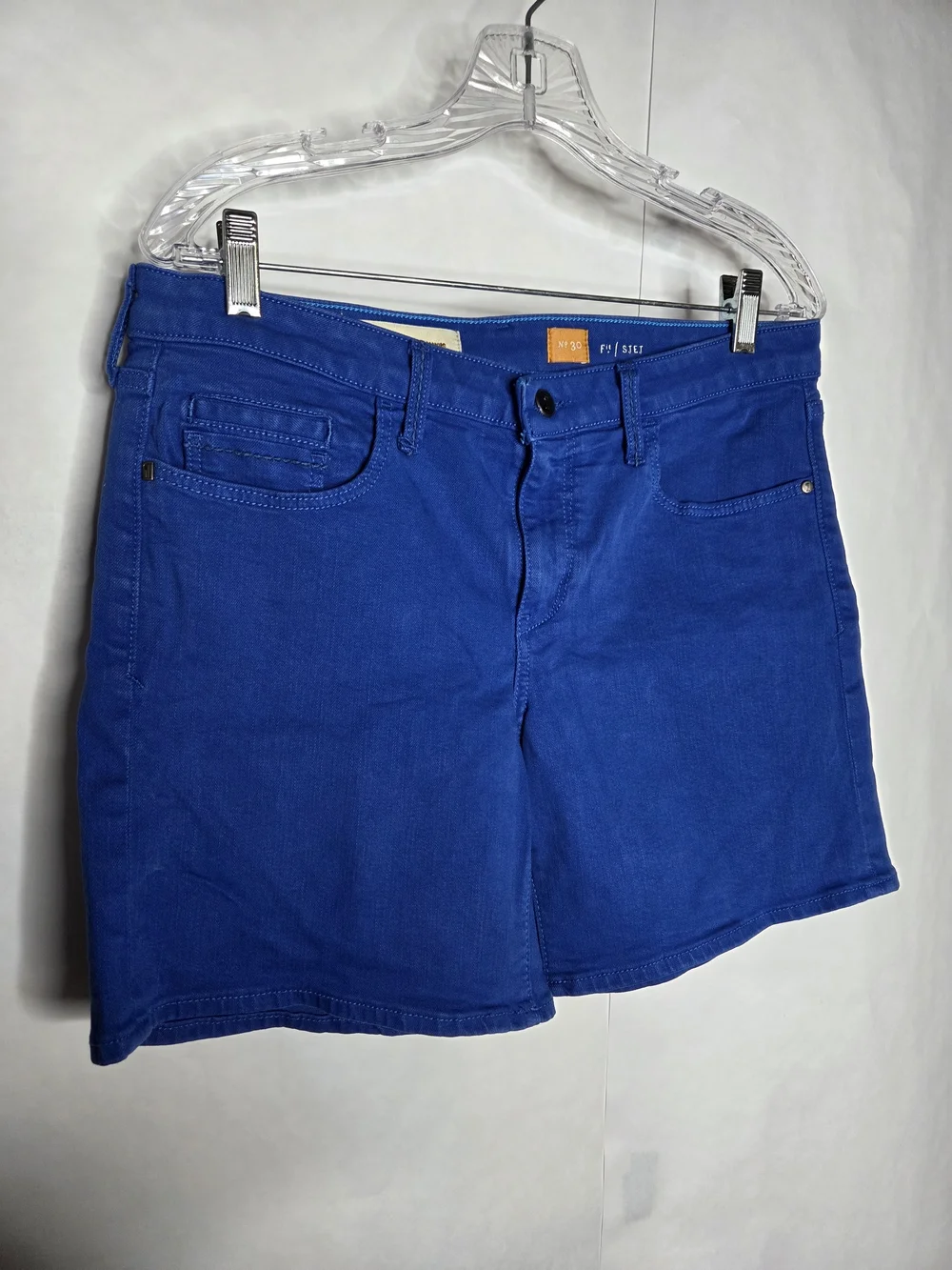 Pilcro and the Letterpress Royal Blue Denim Shorts - Picture 2 of 7